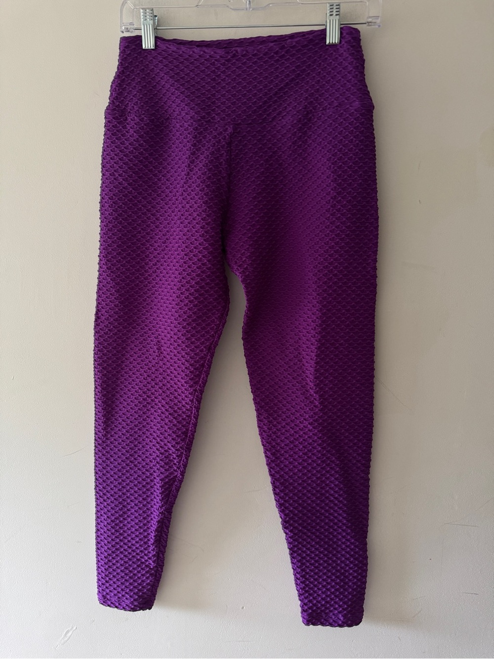 Booty by Brabants Purple Curvy Plus Croco Leggings